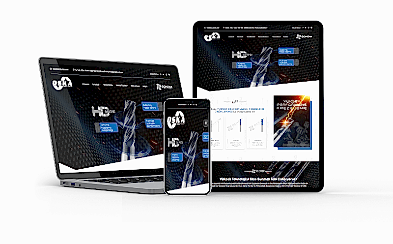 Oska Kesici takım web sitesi projesi